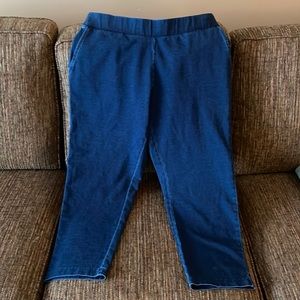 Brand new, never worn, indigo slim crop pants.